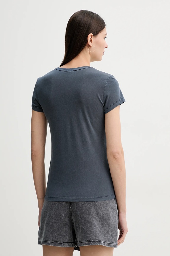 Oblečenie G-Star Tričko dámske bavlnené Overdyed eyben slim v t 2.0 D24533.B059 tmavomodrá