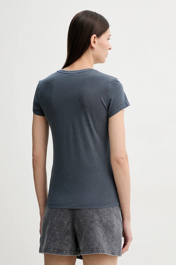 Oblečenie G-Star Tričko dámske bavlnené Overdyed eyben slim v t 2.0 D24533.B059 tmavomodrá