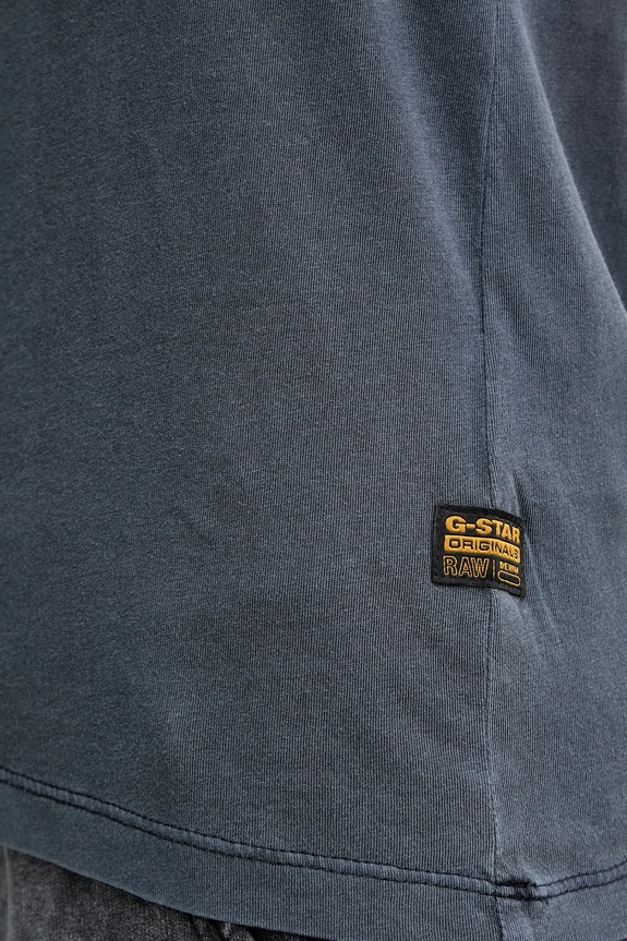 G-Star Tričko dámske bavlnené Overdyed eyben slim v t 2.0 D24533.B059 tmavomodrá