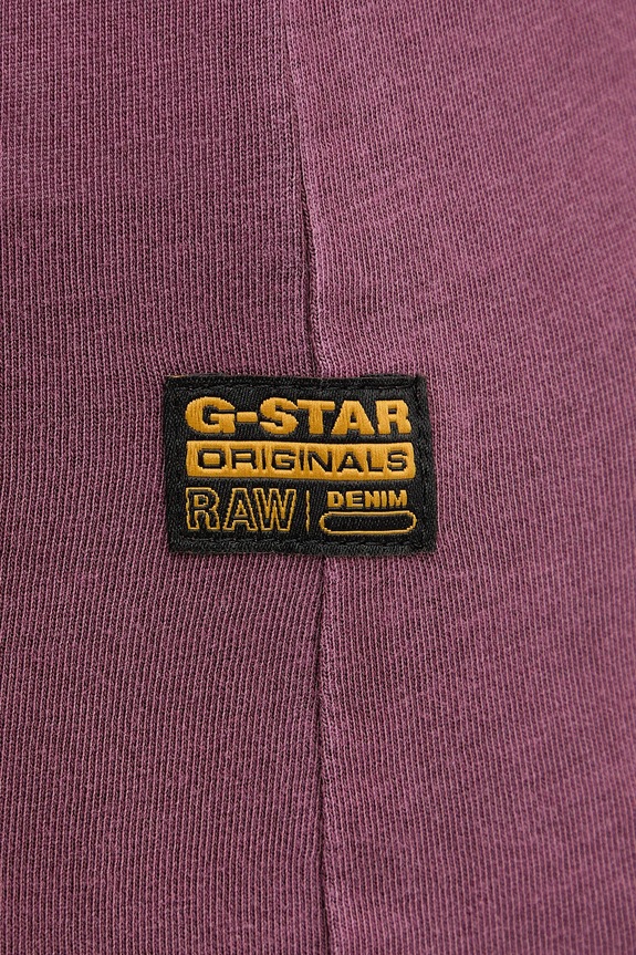 G-Star tričko dámske bavlnené Overdyed eyben slim v t 2.0 D24533.B059 burgundské