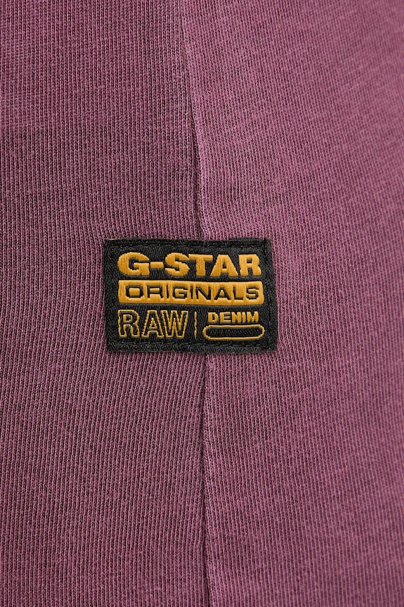 G-Star tričko dámske bavlnené Overdyed eyben slim v t 2.0 D24533.B059 burgundské