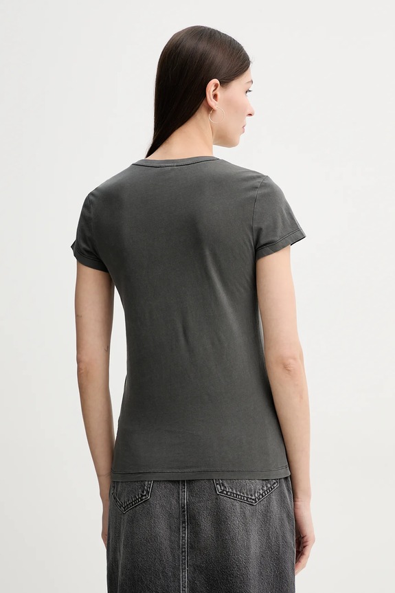 Oblečenie G-Star tričko dámske bavlnené Overdyed eyben slim v t 2.0 D24533.B059 sivá