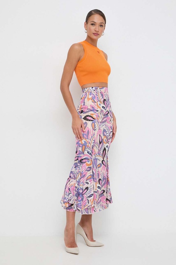 Top Guess ALEXIA W4GZ34.Z3F40 oranžová AW25