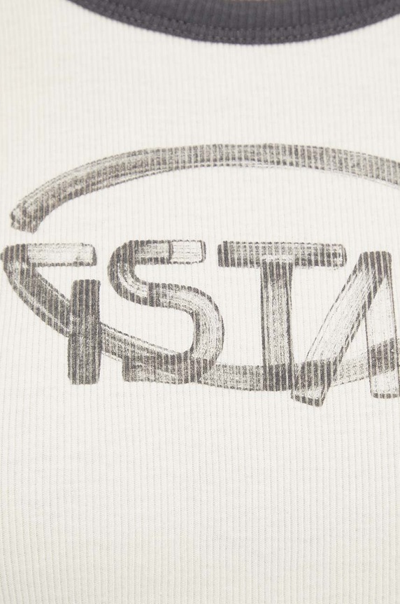 Bavlnené tričko G-Star D24506.D527 béžová