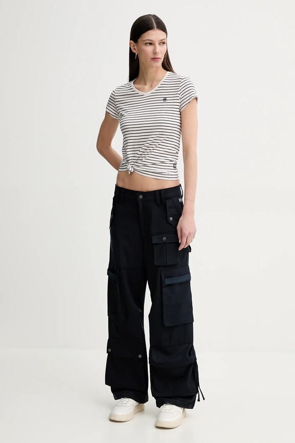 Pamučna majica G-Star D24533.D244 bež SS26