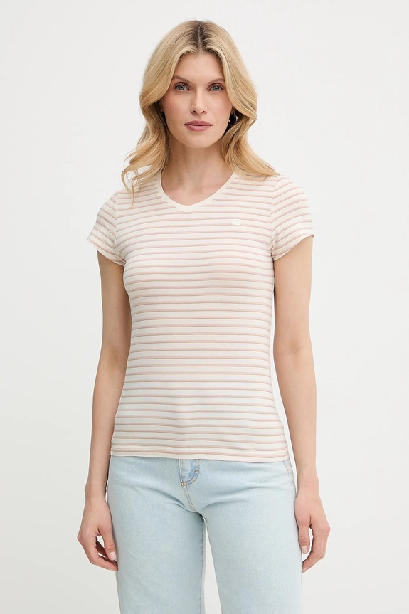 G-Star Raw pamut póló bézs D24533.D244