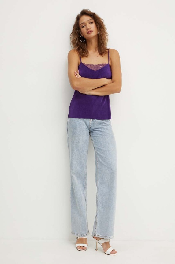 Morgan bluzka BAMBE BAMBE.VIOLET fioletowy SS24