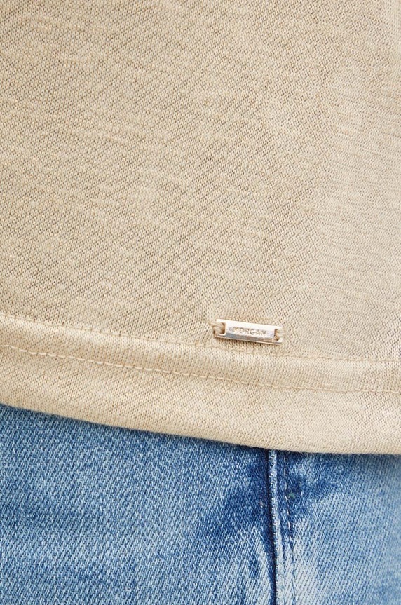 Morgan t-shirt DAGA DAGA.BEIGE bézs