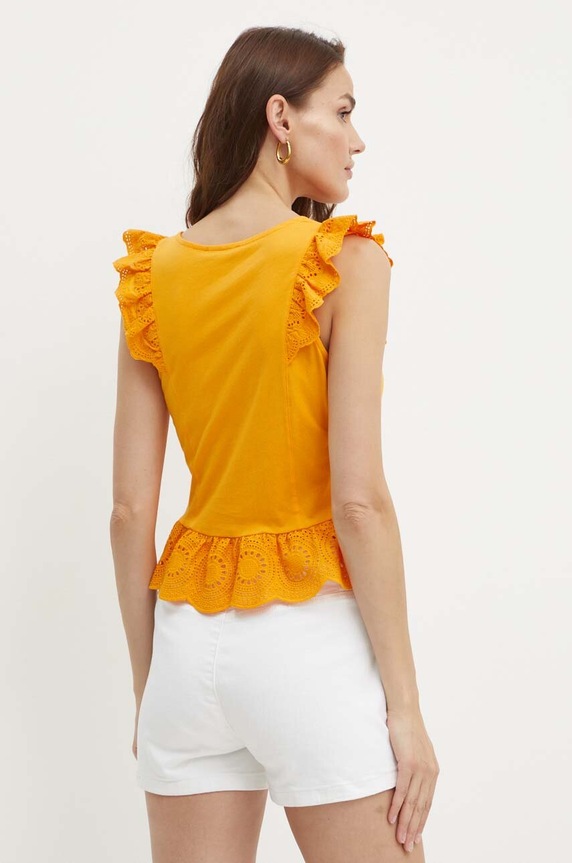 Odjeća Pamučna majica Morgan DODAY1 DODAY1.MANGUE narančasta