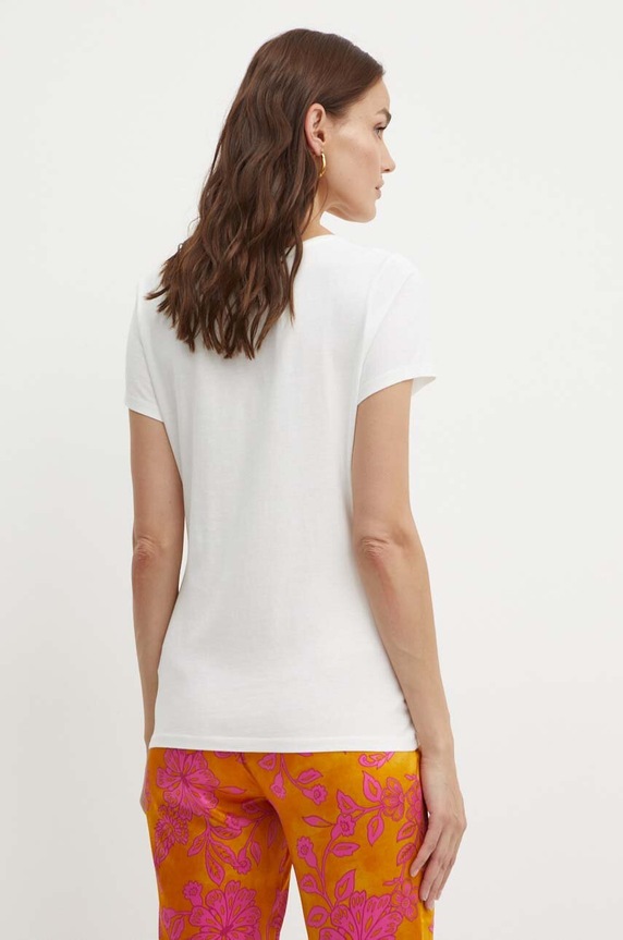 Odzież Morgan t-shirt DOMA DOMA.OFF.WHITE biały