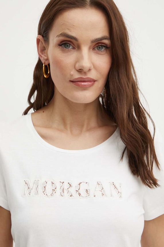 Morgan t-shirt DOMA biały DOMA.OFF.WHITE