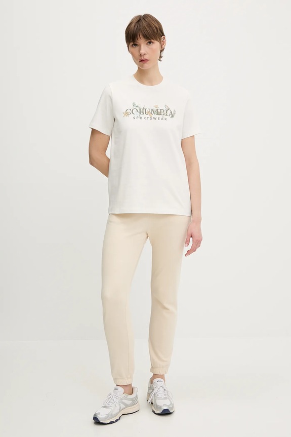 Columbia pamut póló Boundless Beauty 2036573 fehér SS25