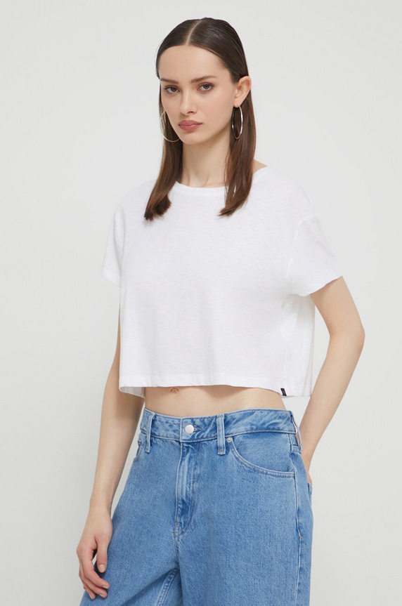 Superdry t-shirt sima fehér W1011384A.01C