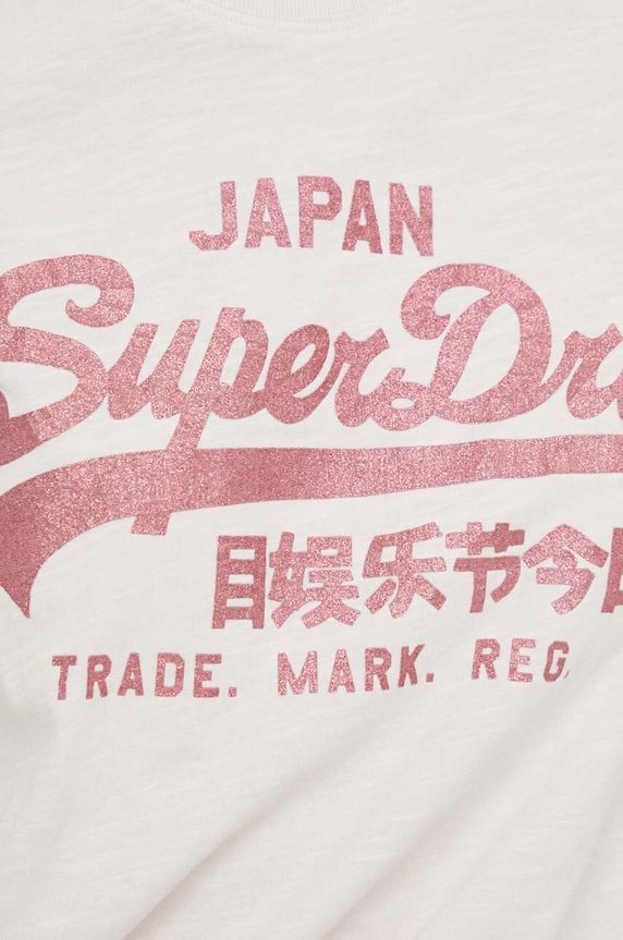 Bavlnené tričko Superdry W1011408A.1WQ ružová