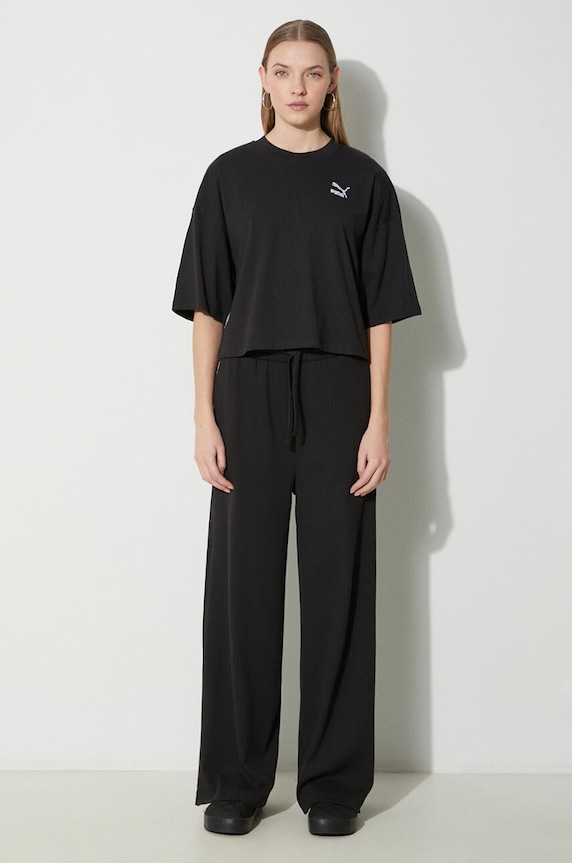 Puma t-shirt in cotone 624226 nero SS24