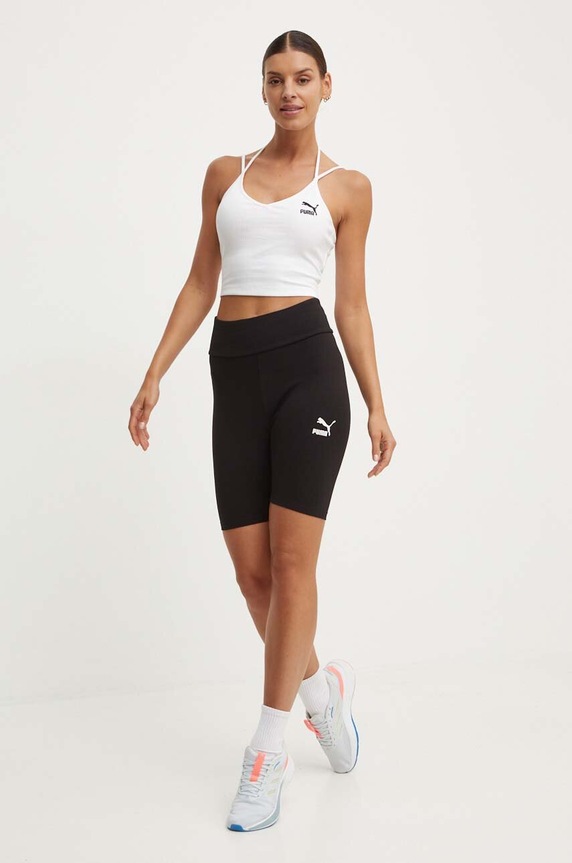 Top Puma Classics Ribbed Crop 624255 bijela SS24