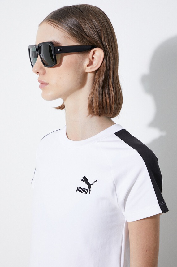 Μπλουζάκι Puma Iconic T7 625598 λευκό