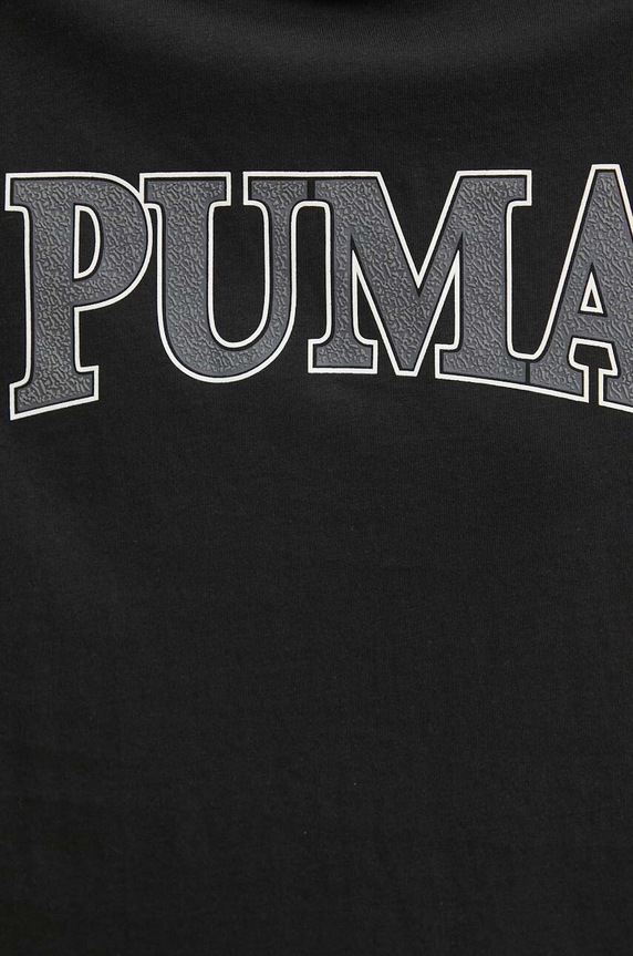 Puma pamut póló SQUAD 677903 fekete