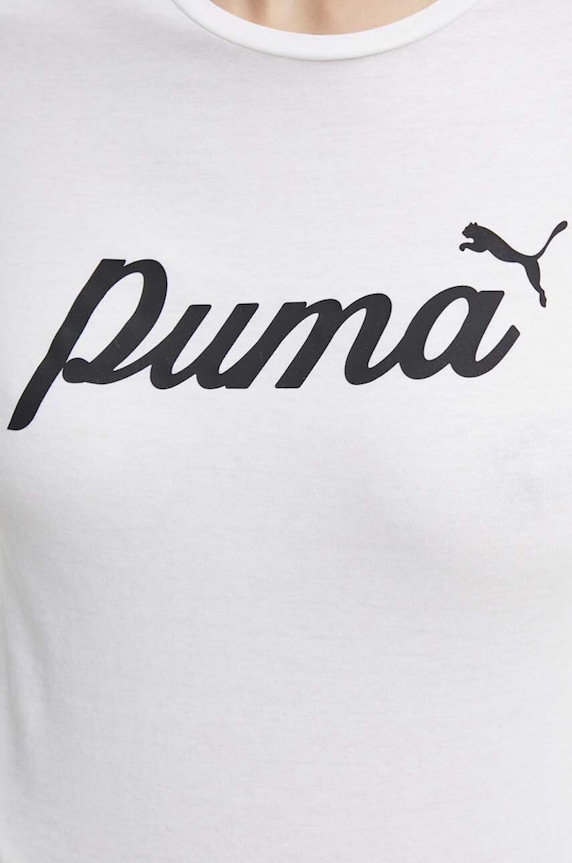 Bavlnené tričko Puma 679315 béžová