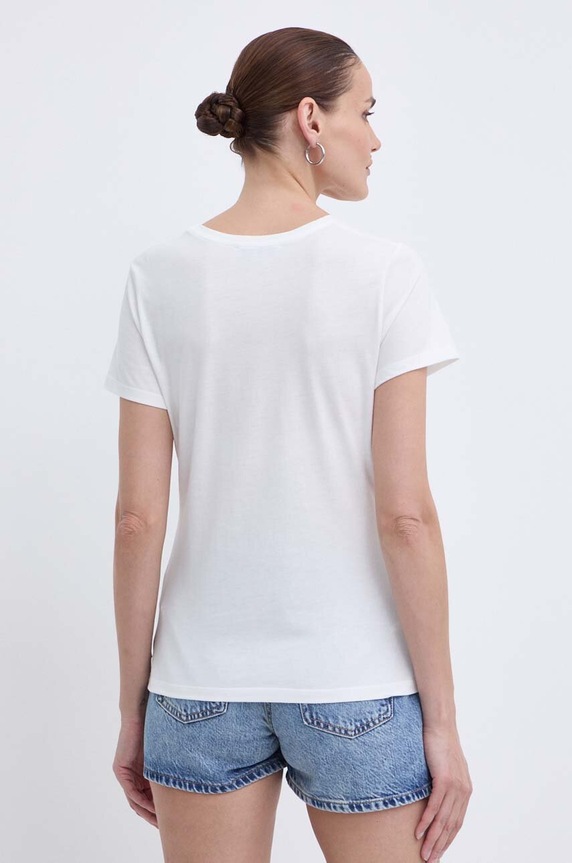Odzież Morgan t-shirt DBLANC DBLANC.OFF.WHITE biały