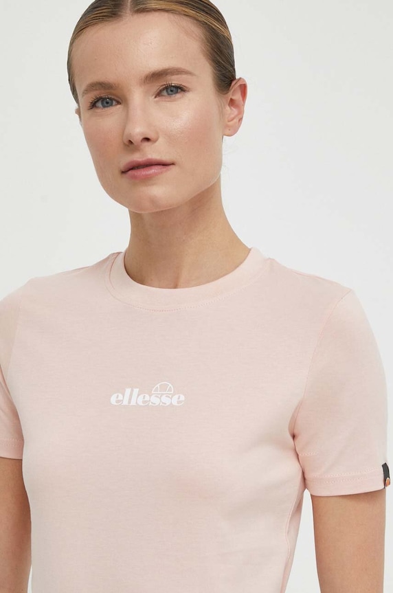 Ellesse t-shirt bawełniany Beckana Tee różowy SGP16458