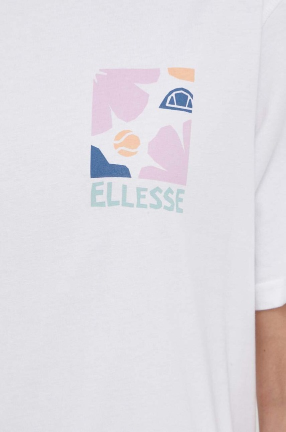 Bavlněné tričko Ellesse Fortunata T-Shirt SGV20246 bílá