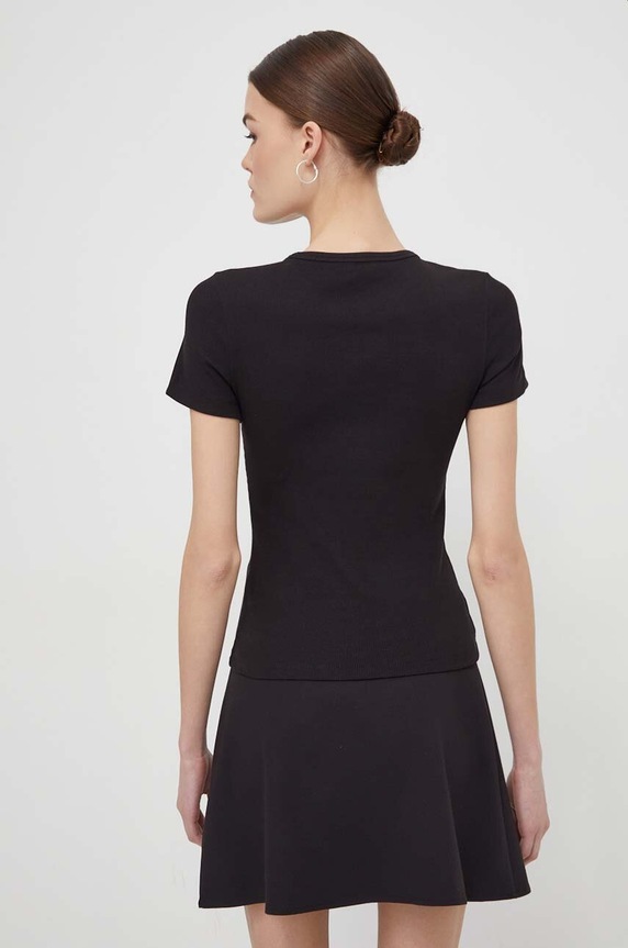 Oblečení Tommy Jeans tričko dámské bavlněné s elastanem DW0DW17881 černá