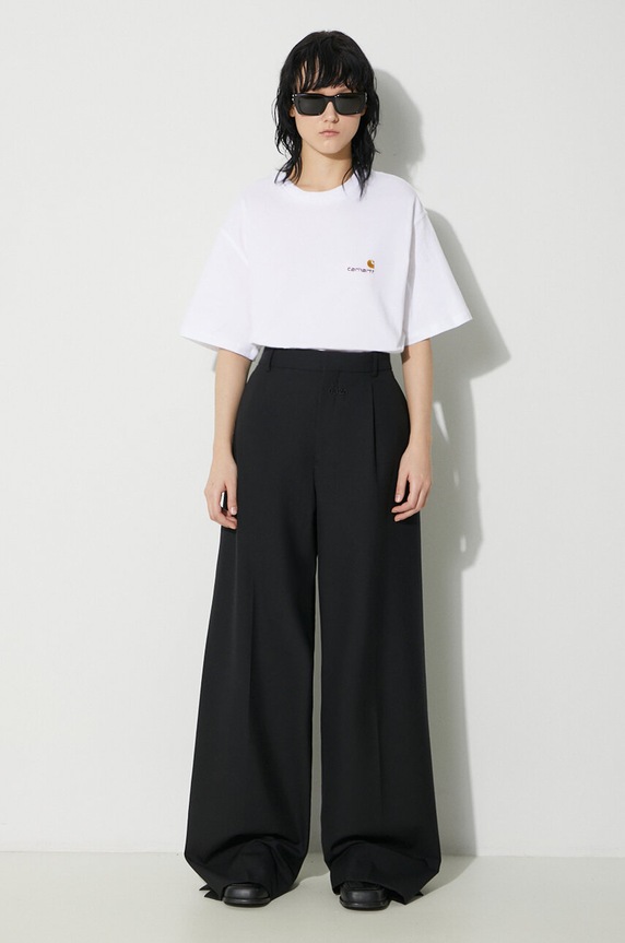 Carhartt WIP t-shirt bawełniany S/S American Script T-Shirt bawełna biały I032218.02XX