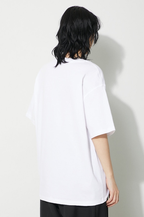 Carhartt WIP t-shirt bawełniany S/S American Script T-Shirt I032218.02XX biały SS24