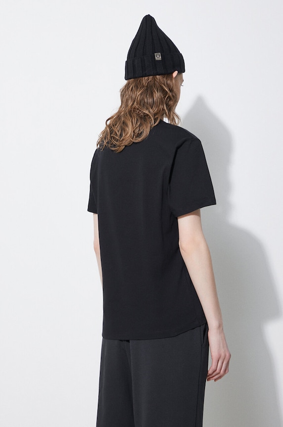 Oblečenie Bavlnené tričko Carhartt WIP S/S Script Embroidery T-S I032293.0D2XX čierna