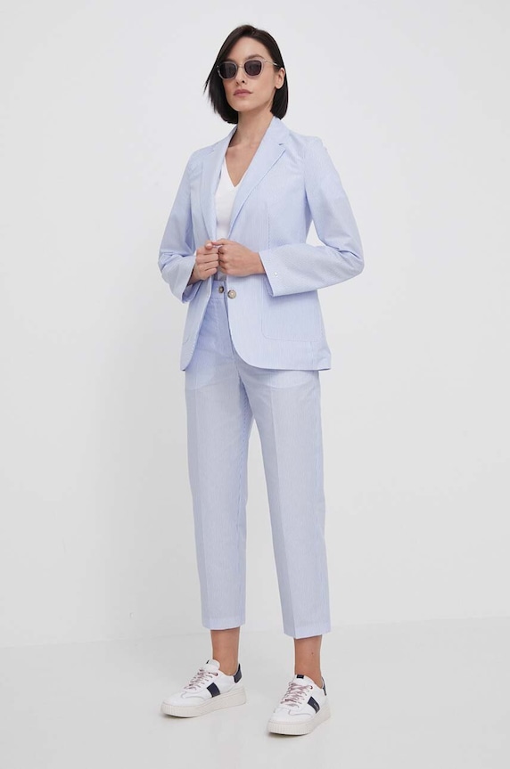 Bavlnené tričko Lacoste TF7300 biela SS26