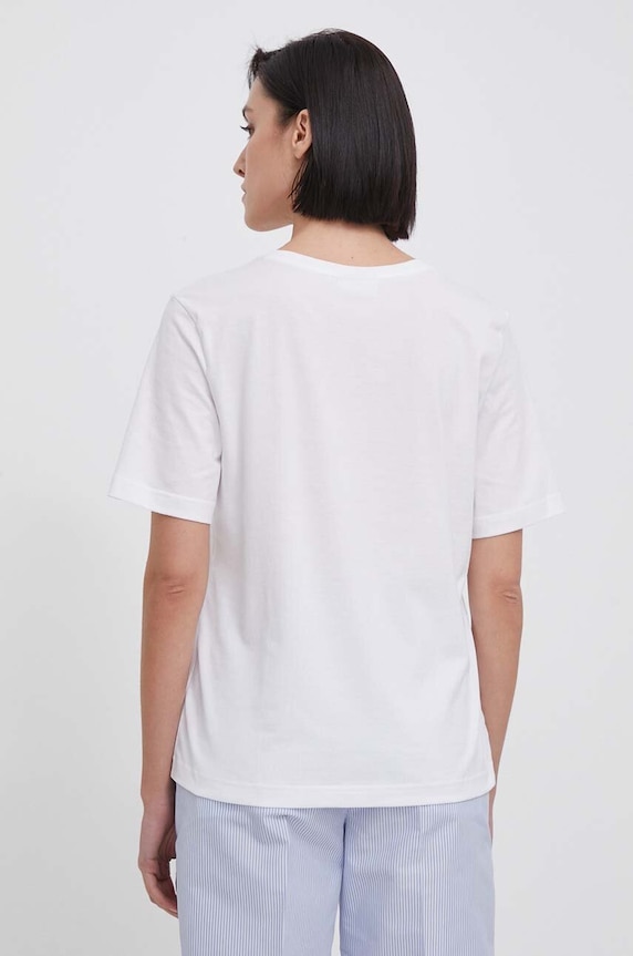 Odzież Lacoste t-shirt bawełniany TF7300 biały
