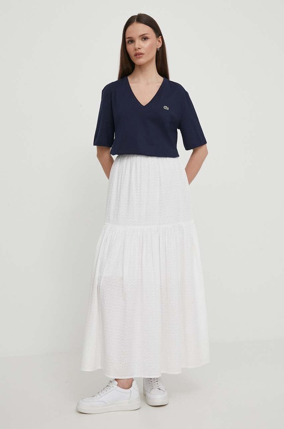 Lacoste pamut póló TF7300 sötétkék SS26