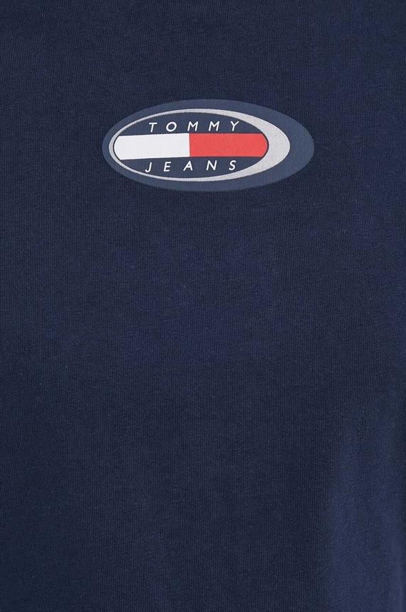 Tommy Jeans t-shirt bawełniany granatowy DW0DW18126