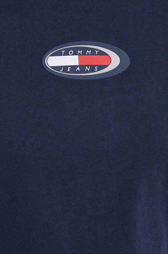 Tommy Jeans t-shirt bawełniany granatowy DW0DW18126