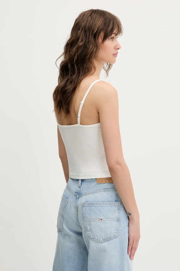 Top Tommy Jeans 2-pack bela DW0DW18148