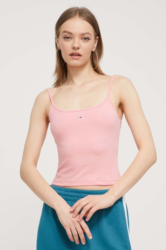 Top Tommy Jeans 2-pak DW0DW18148 ružová SS25