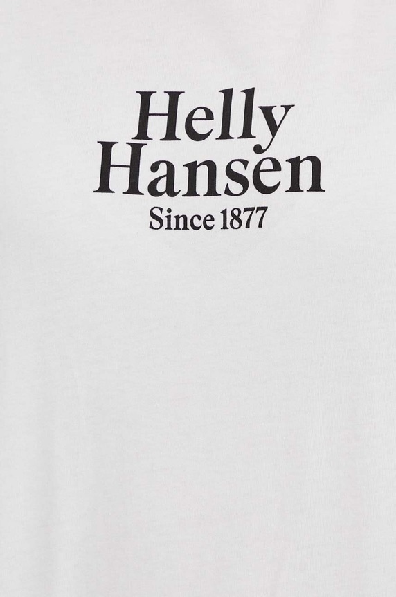 Bavlněné tričko Helly Hansen bílá 54080