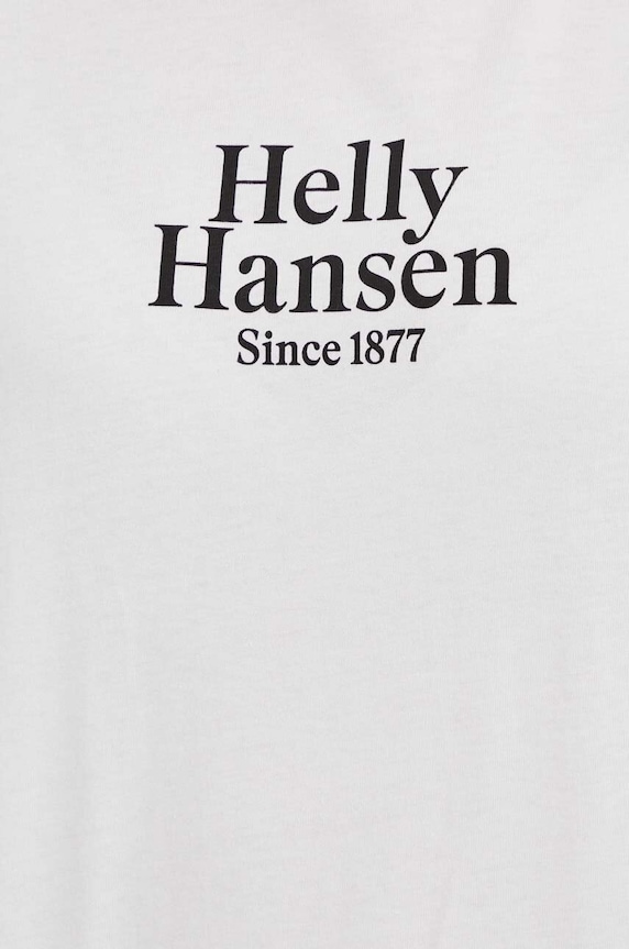 Bavlněné tričko Helly Hansen bílá 54080