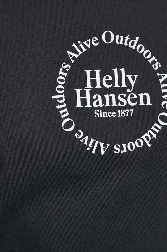 Helly Hansen t-shirt bawełniany 54080 czarny
