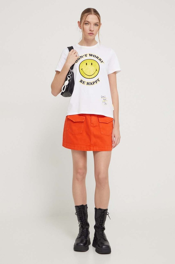 Desigual tricou 24SWTKAL alb SS24