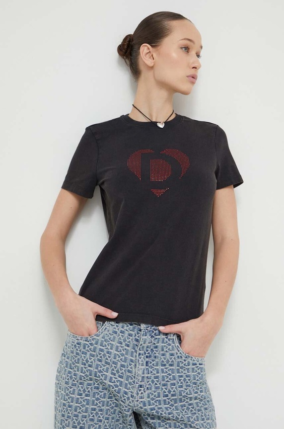 Tričko Desigual D COR černá 24SWTKAK