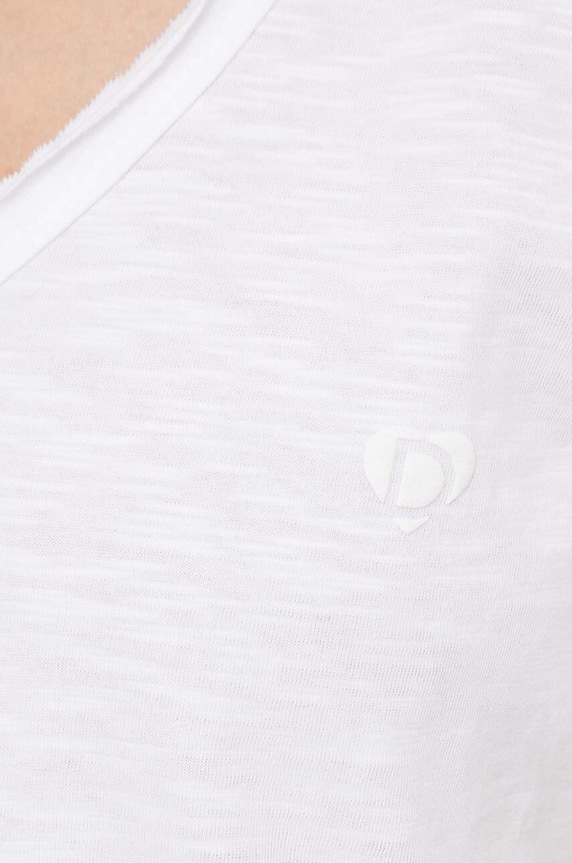 Desigual tricou din bumbac 24SWTK82 alb