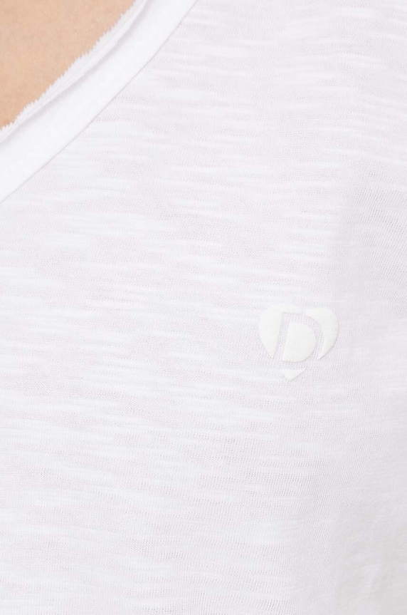 Desigual tricou din bumbac 24SWTK82 alb