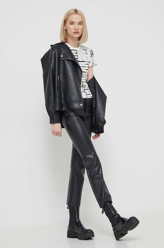 Tričko Desigual LOU 24SWTKA8 bílá SS24