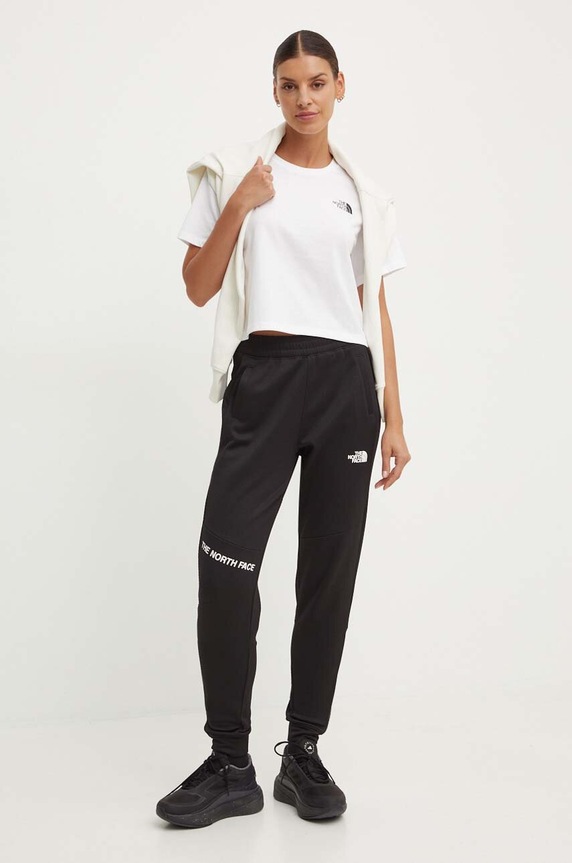 The North Face t-shirt W Simple Dome Cropped Slim Tee NF0A87U4FN41 bianco SS25