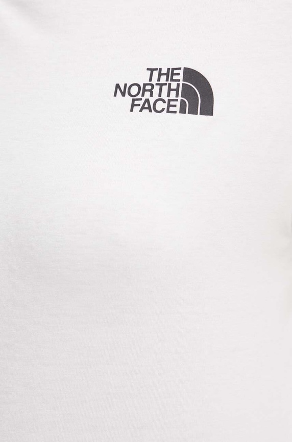The North Face t-shirt W Simple Dome Cropped Slim Tee NF0A87U4FN41 bianco