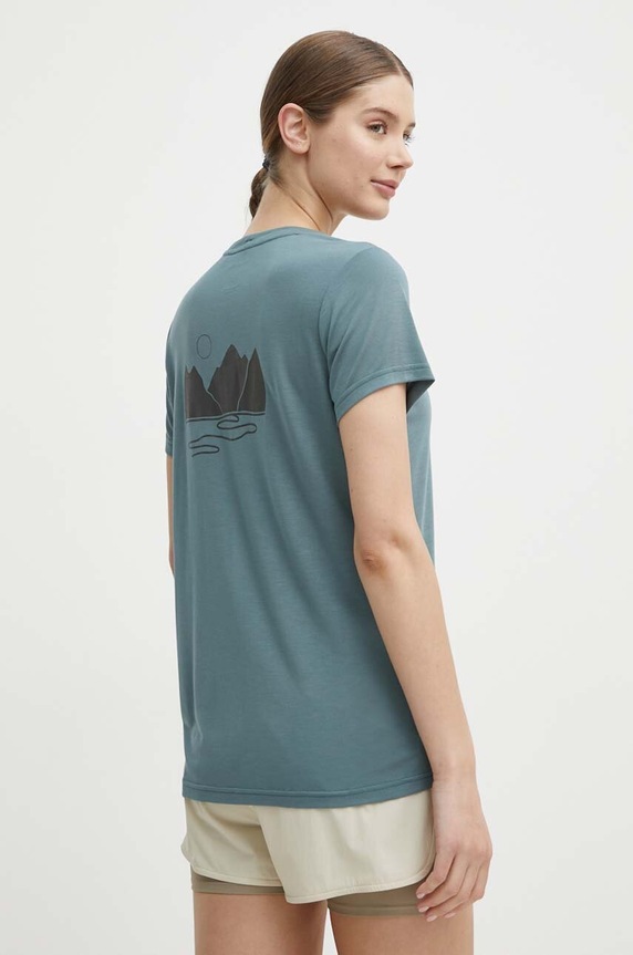 Odzież Viking T-shirt trekkingowy damski Morain 500.26.7111 niebieski