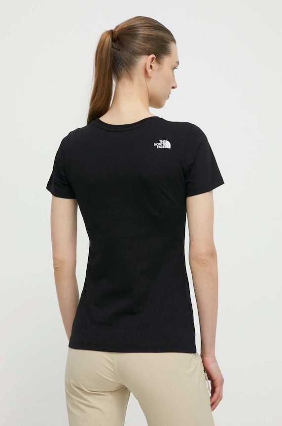 Ρούχα Βαμβακερό μπλουζάκι The North Face NF0A87N6JK31 μαύρο