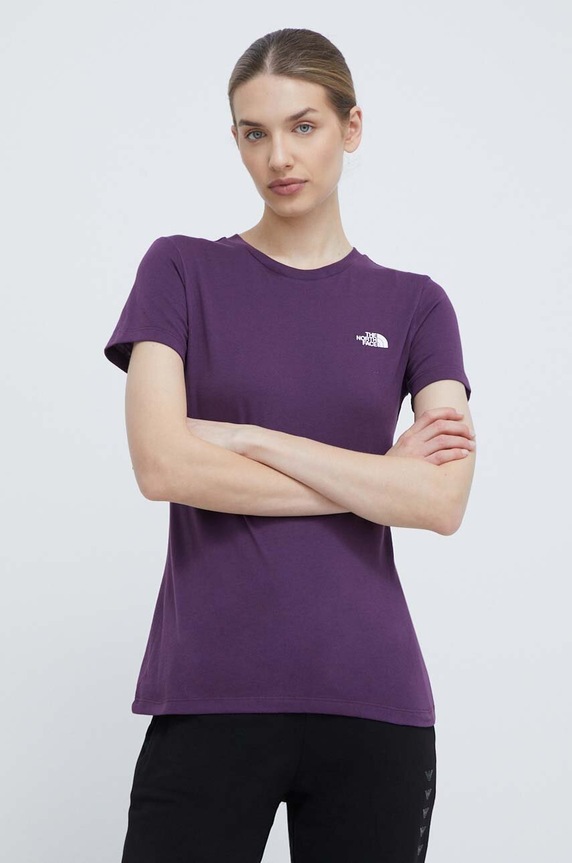 The North Face tricou uni violet NF0A87NHV6V1